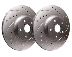SP Performance Drilled & Slotted Vented 320mm Brake Rotor 5 Lug Zinc Acura TL Honda Odyssey 2009-2014