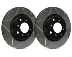 SP Performance Peak Series Slotted Solid 5 Lug Rear Brake Rotor 334mm Black Zinc Acura TL 2009-2014