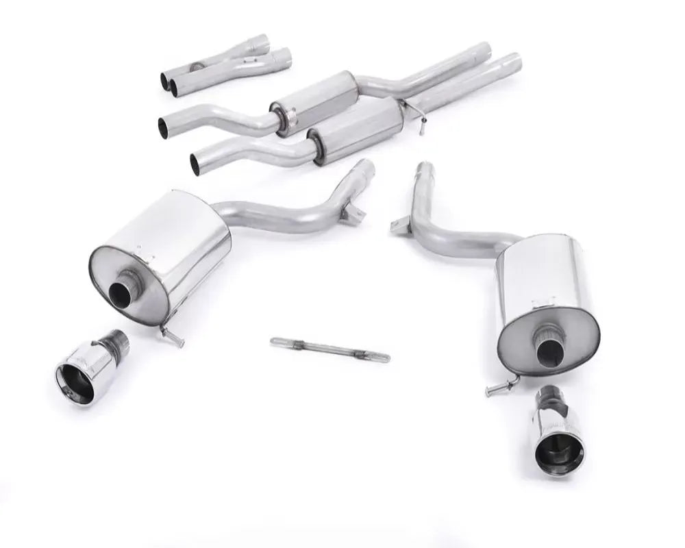 Milltek Full System Catback Resonated | GT100 Tips Audi S4 B6 4.2 V8 2003-2005