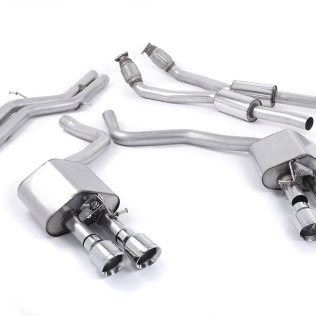 Milltek Valved &amp; Non-Resonated Catback Exhaust System for C7 Audi S6 / S7
