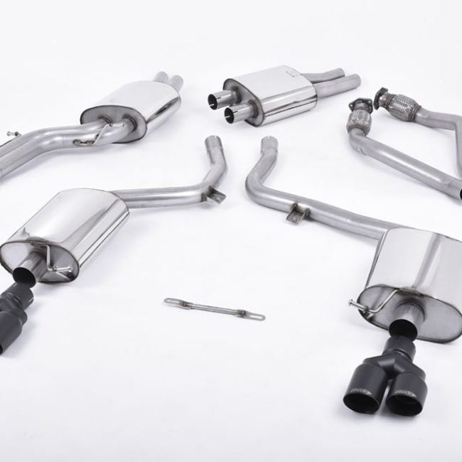 Milltek Resonated Catback Exhaust System w/ EC Approval for B8 Audi S5 Cabriolet