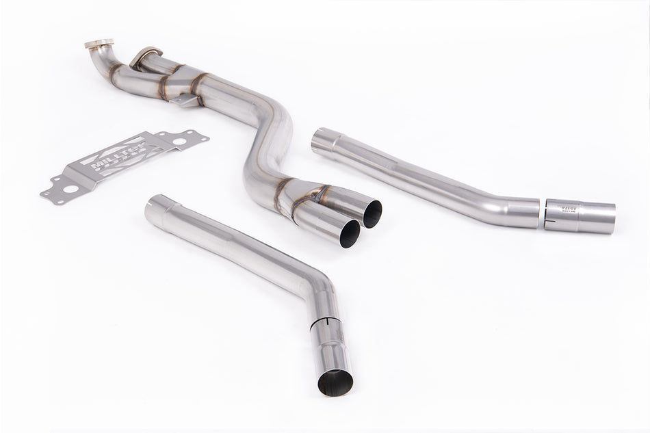 Milltek Non-Resonated 102mm Mid-Pipe | BMW G87 M2 - Fits Milltek Axle-Back