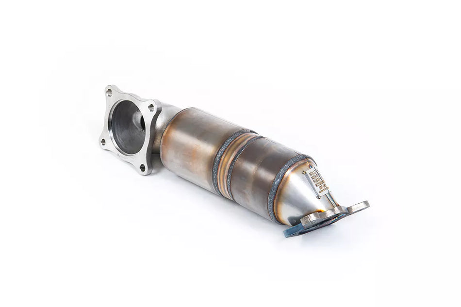 MILLTEK Cast Downpipe with HJS Hi Flow Sports Cat - No CEL (FK8/FL5/DE5)