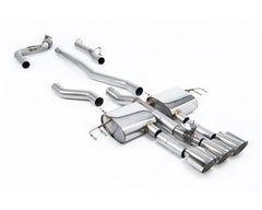 Milltek Non-Resonated Catback Exhaust Honda Acura Integra Type S DE5 2023-2026, 3 x GT-115 Trims.