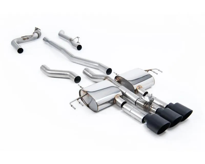 Milltek Non-Resonated Catback Exhaust for 2023-2026 Honda Acura Integra Type S DE5 2.0 Turbo, 3 x GT-115 Cerakote Black Trims.
