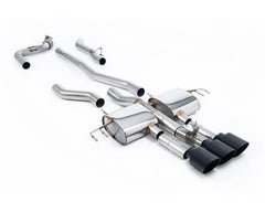 Milltek Non-Resonated Catback Exhaust for 2023-2026 Honda Acura Integra Type S DE5 2.0 Turbo, 3 x GT-115 Cerakote Black Trims.