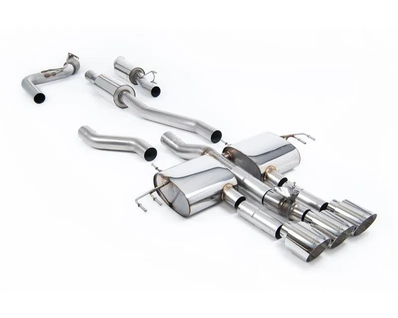 Milltek Resonated Catback Exhaust System for 2023-2026 Honda Acura Integra Type S DE5 2.0 Turbo with 3 x GT-115 Polished Trims.