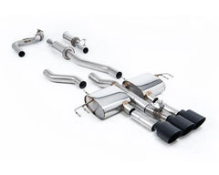 Milltek Resonated Catback Exhaust System with 3 x GT-115 Cerakote Black Trims for 2023-2026 Honda Acura Integra Type S DE5 2.0 Turbo 320hp.