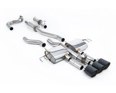Milltek Resonated Catback Exhaust System for Honda Acura Integra Type S DE5 2023-2026, Carbon Fiber Trims.
