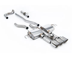 Milltek Part-Resonated Mid Volume Level Catback with 3 x GT-115 Polished Trims Honda | Acura Integra Type S DE5 2.0 Turbo 320hp 2023-2026.