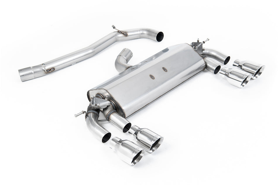 Milltek Non-Resonated Cat-Back Exhaust | VW Golf R MK7-Polished Tips [SSXVW403]