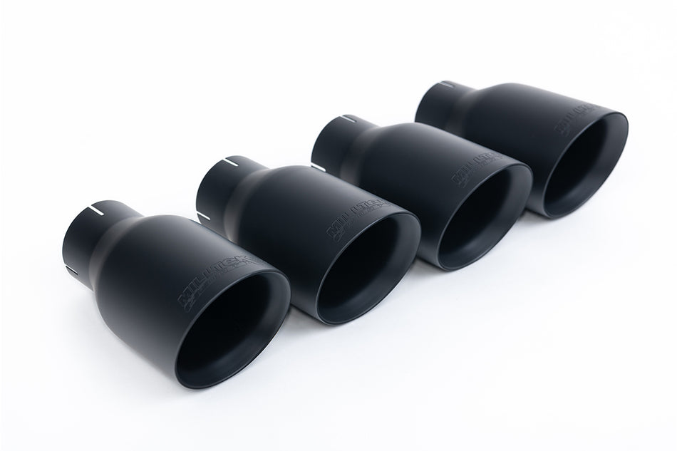 Milltek Non-Resonated Cat-Back Exhaust | VW Golf R MK7-Cerakote Black Tips [SSXVW404]