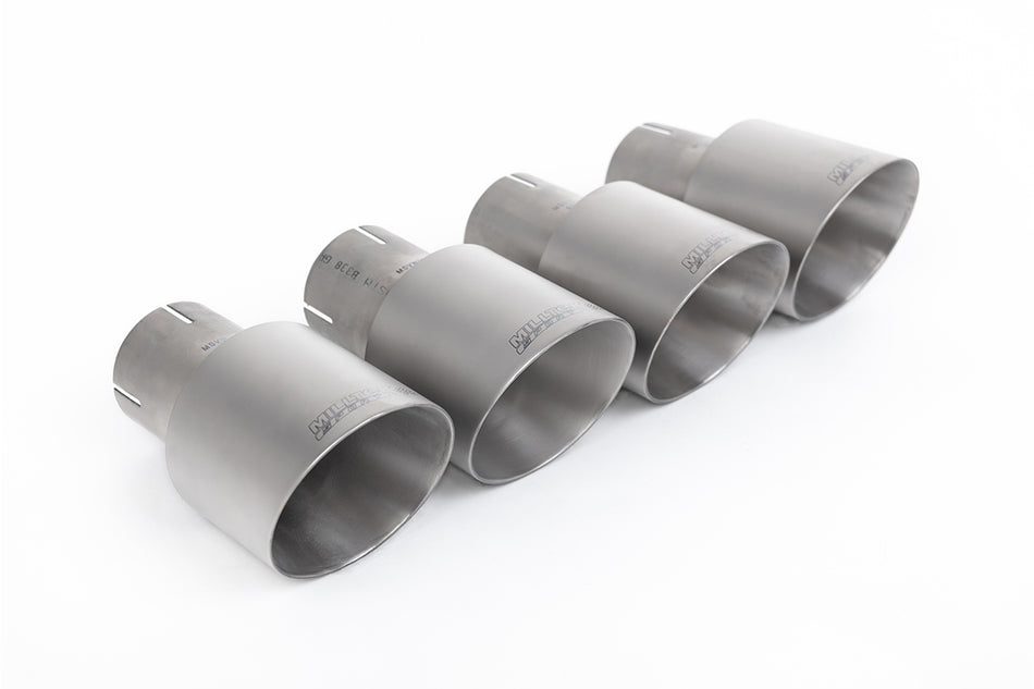 Milltek Non-Resonated Cat-Back Exhaust | VW Golf R MK7-Brushed Titanium Tips [SSXVW405]