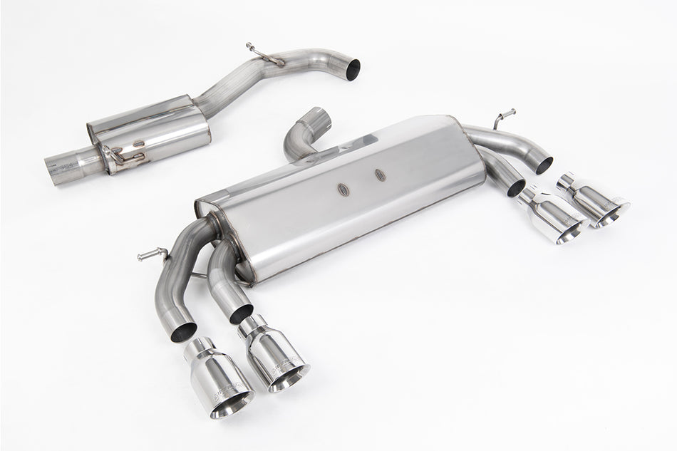 Milltek Resonated Race Cat-Back Exhaust | VW Golf R MK7.5-Polished GT-100 Round Tips [SSXVW583]