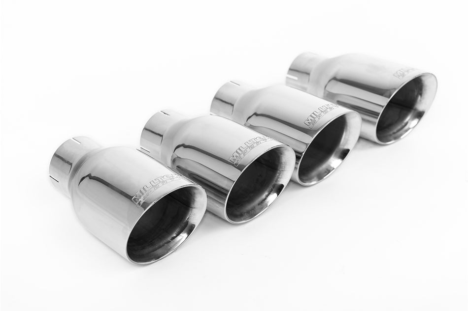 Milltek Resonated Race Cat-Back Exhaust | VW Golf R MK7.5-Polished GT-100 Round Tips [SSXVW583]