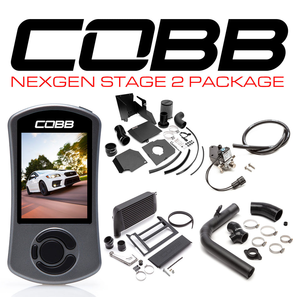 Cobb 15-21 Subaru WRX NexGen Stage 2 Power Package w/SF Intake - Black