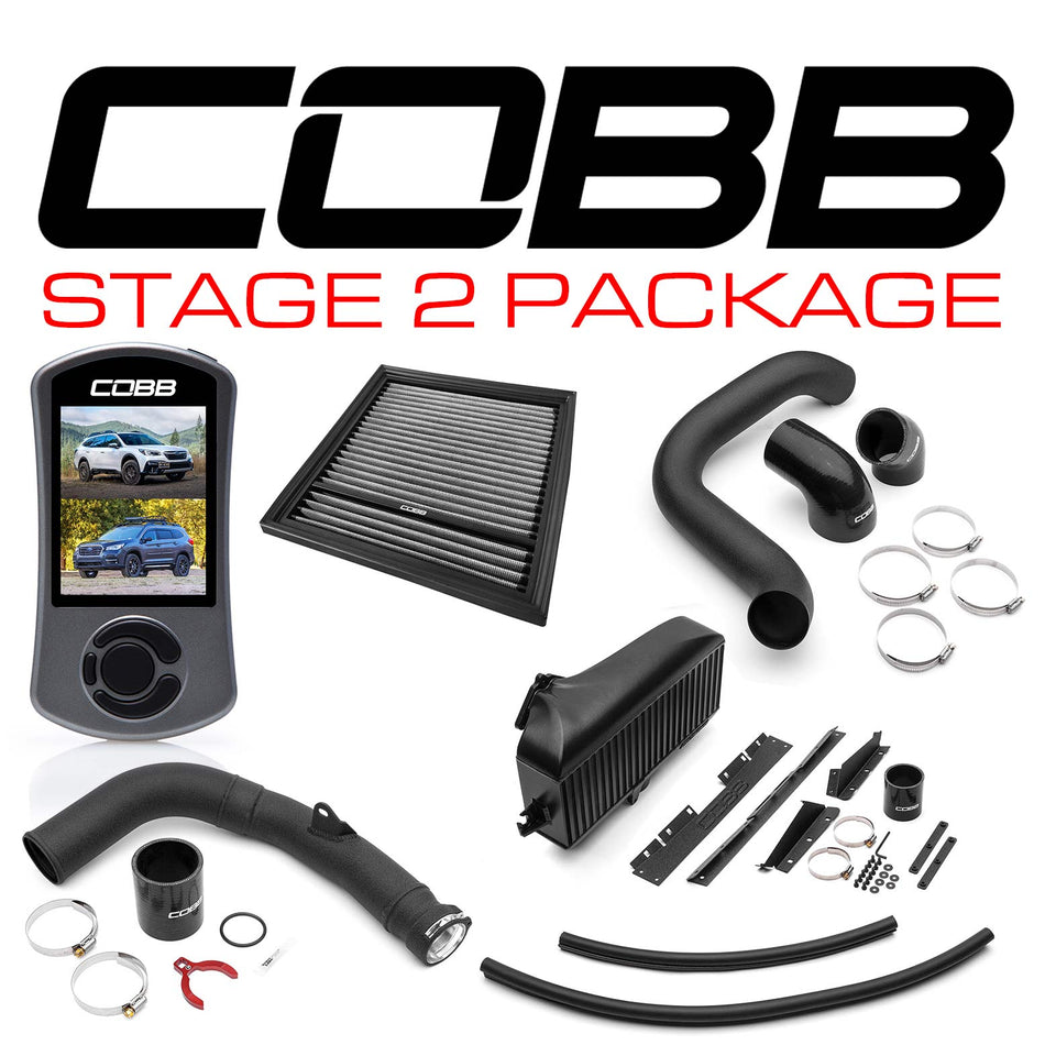 Cobb 20-22 Subaru Outback XT/2022 Outback Wilderness Stage 2 Power Package - Black