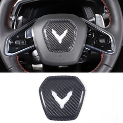 Carbon Fiber Interior Steering Wheel Trim Cover - Corvette C8 2020-2024.