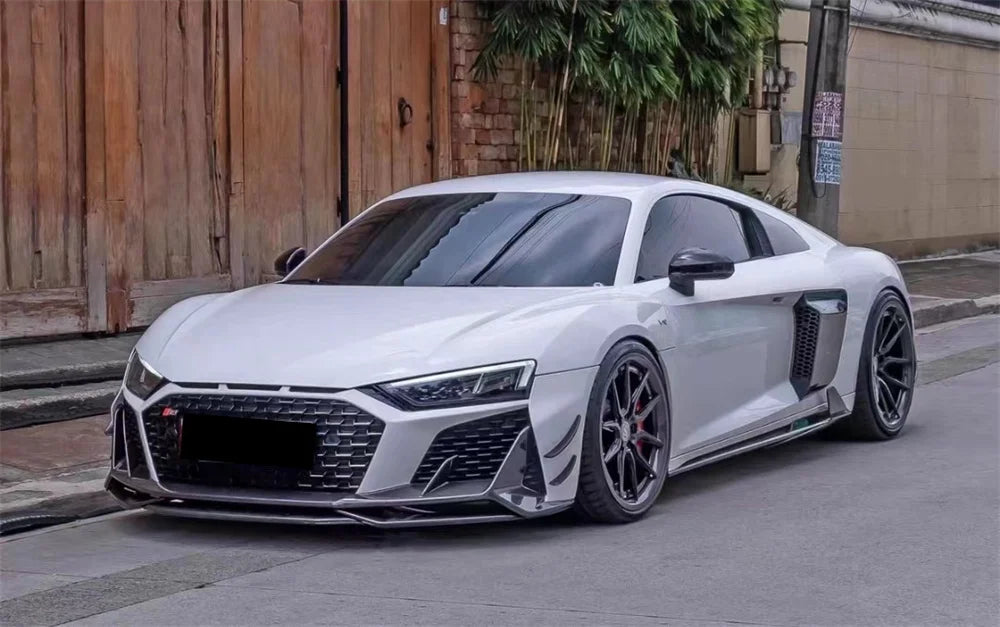 Dry Carbon Fiber Side Skirt Extension - Audi R8 V10 2020-2023.
