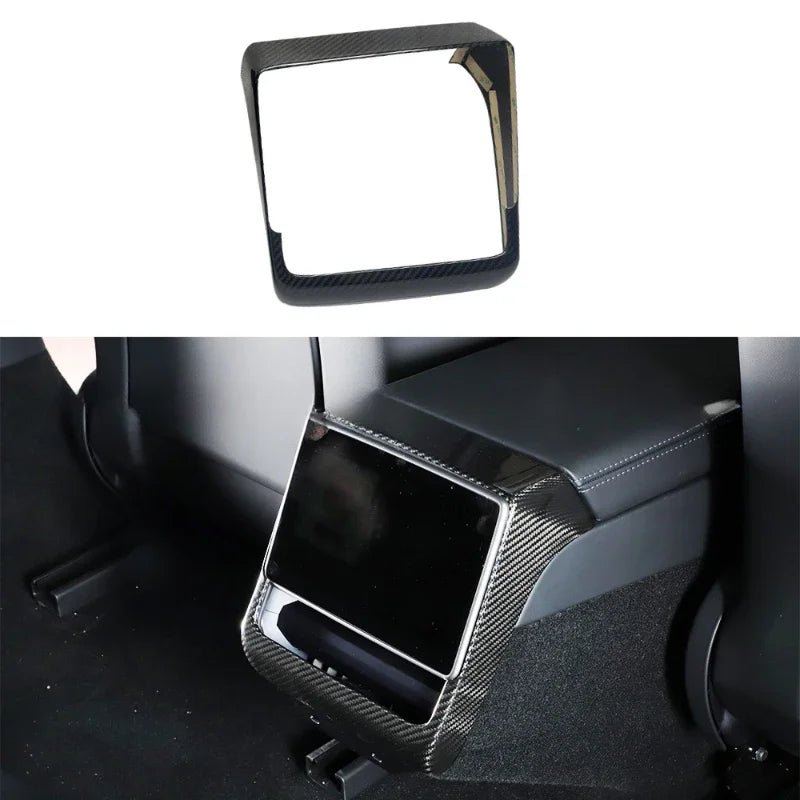 Carbon Fiber Rear Air Outlet Protection Cover - Tesla New Model 3 HighLand.