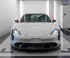 TH Style Carbon Fiber Front Lip - Porsche Taycan.
