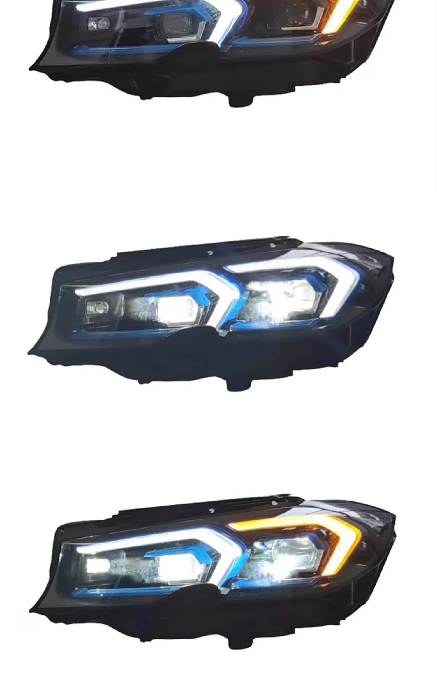 Laser LCI Style LED Headlights -  BMW G20 3 Series.