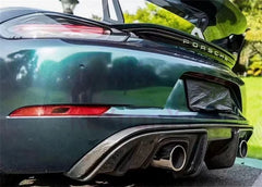 GT4 Style Carbon Fiber Rear Diffuser - Porsche 718 Boxter Cayman.