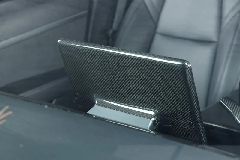 Carbon Fiber Screen Cover - 2023-24 Tesla Model 3 / Y highland.