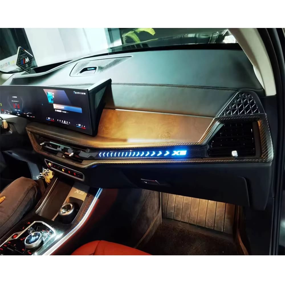 Dry Carbon Dashboard Cover Panels - BMW X5 X5M G05 LCI G06 G07 2023+.