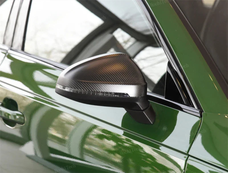 OEM Style Carbon Fiber Mirror Caps Replacement -Audi RS5 / S5 / A4 / S4 / & A5.