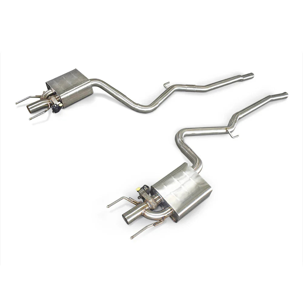 SS304 Valved Cat Back Exhaust System - Mercedes Benz S350 W221 3.5 2005-2012.