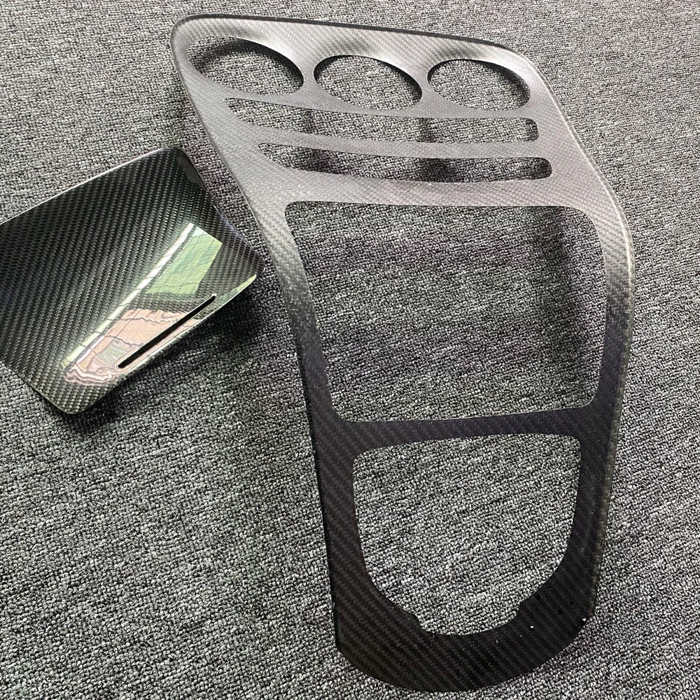 Carbon Fiber Interior Center Control Panel -Mercedes Benz W205 C Class Amg Coupe.