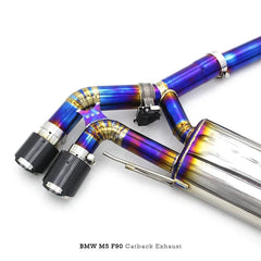 Titanium Valved Exhaust System -  BMW M5 F90 M850i M8 F92 4.4T 2018-2023.