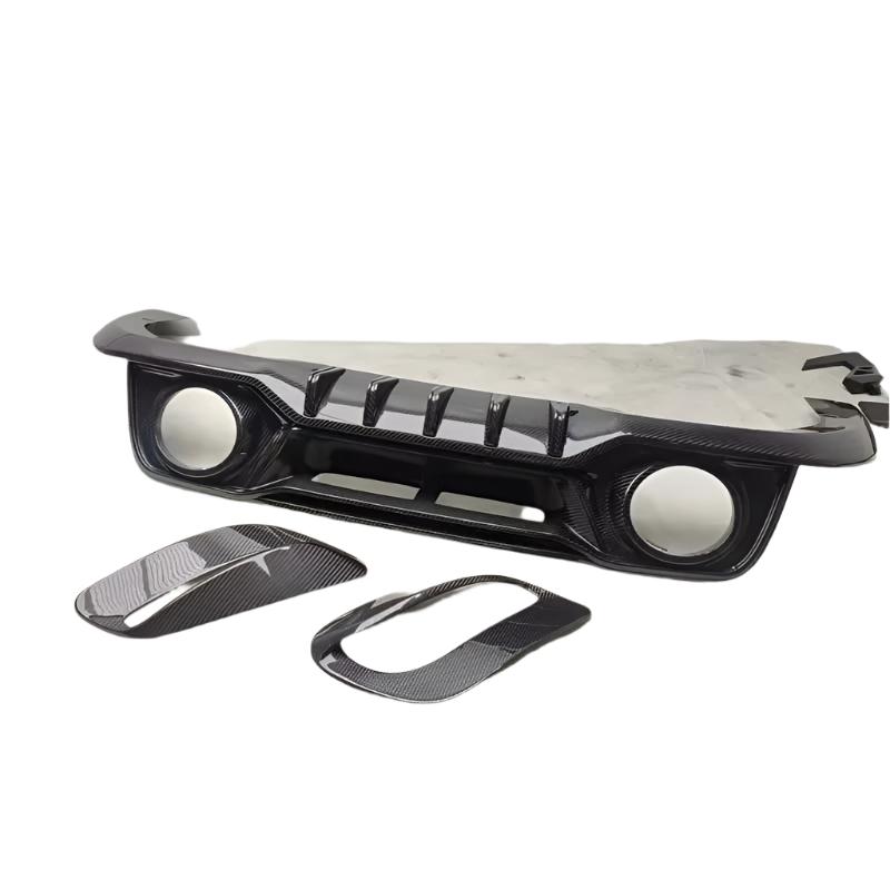 T Style Carbon Fiber Rear Diffuser - Porsche 911 992 Turbo S.