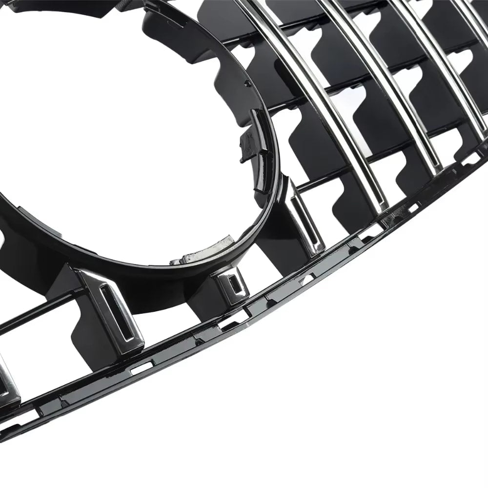 Gloss Black C63 AMG Style Front Grille - 2019-2021 Mercedes Benz C-Class W205 C43.