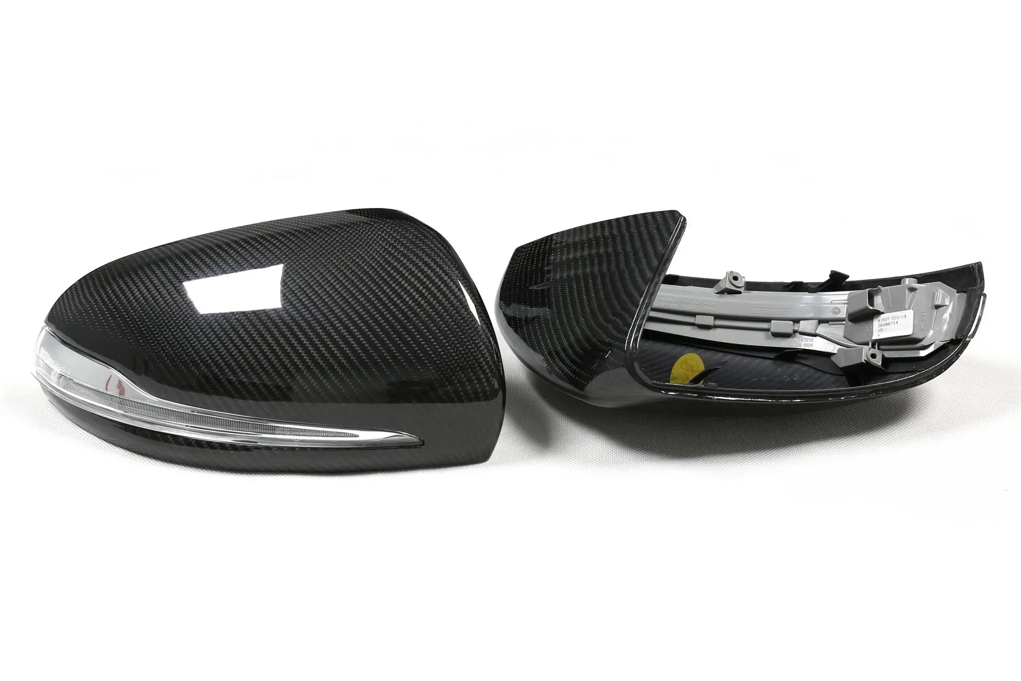 Carbon Fiber Wing Mirror Caps (Replacement) - Mercedes Benz W205 W213 W238 W222 W253 GLC W257 GLC AMG GT50 GT63.