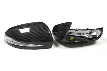 Carbon Fiber Wing Mirror Caps (Replacement) - Mercedes Benz W205 W213 W238 W222 W253 GLC W257 GLC AMG GT50 GT63.