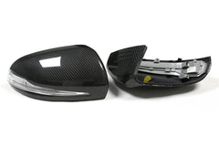 Carbon Fiber Wing Mirror Caps (Replacement) - Mercedes Benz W205 W213 W238 W222 W253 GLC W257 GLC AMG GT50 GT63.
