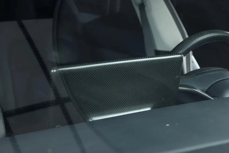Carbon Fiber Screen Cover - 2023-24 Tesla Model 3 / Y highland.