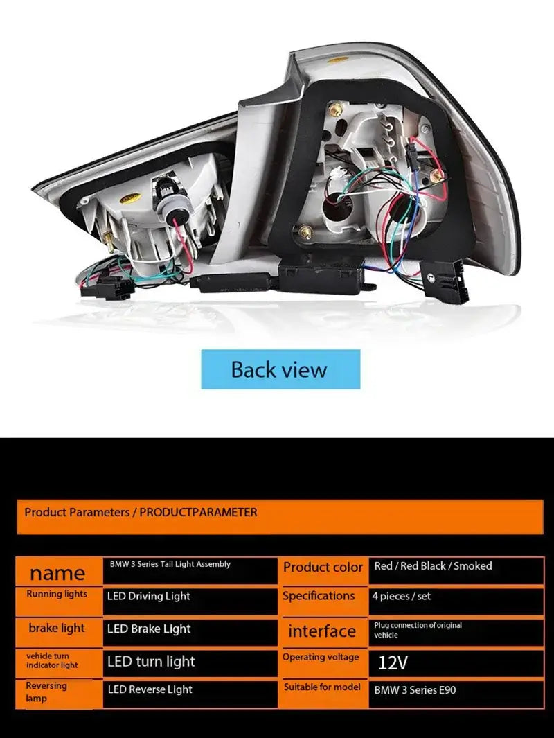 LCI Style Rear Taillights - BMW E90 M3 & 3 Series.