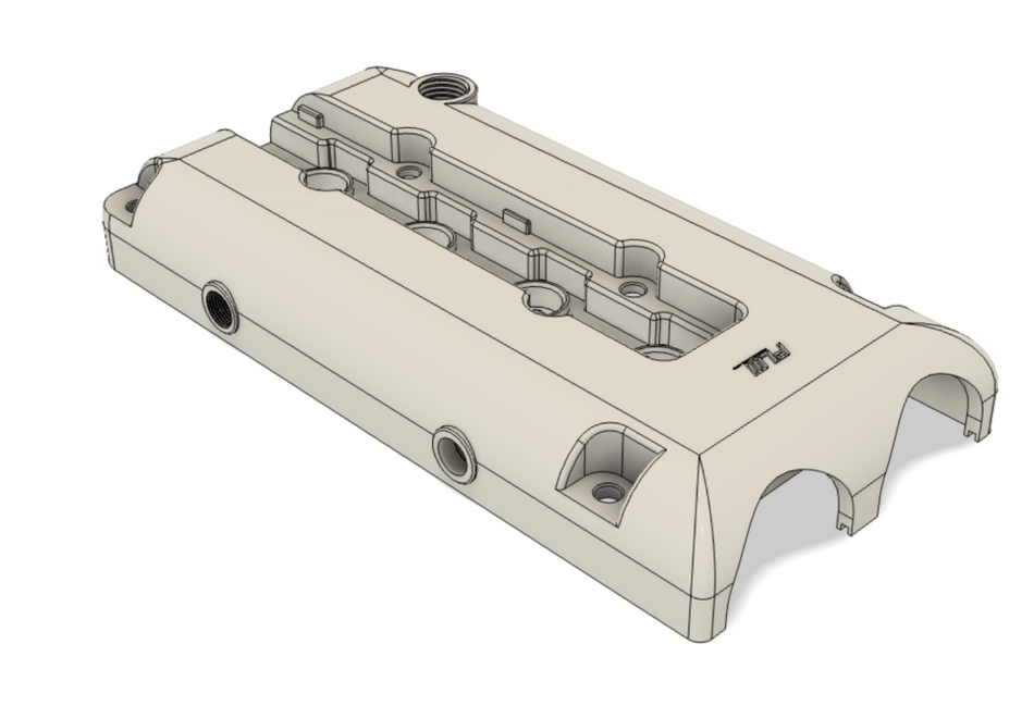 PLM Billet Valve Cover - Honda B-Series B18 B20 B16.