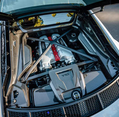 Audi R8 5 Piece Carbon Fiber Engine Bay Kit (Gen 2).