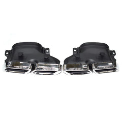 Square Mouth AMG Exhaust Pipe Tip -  Mercedes C-Class W205.