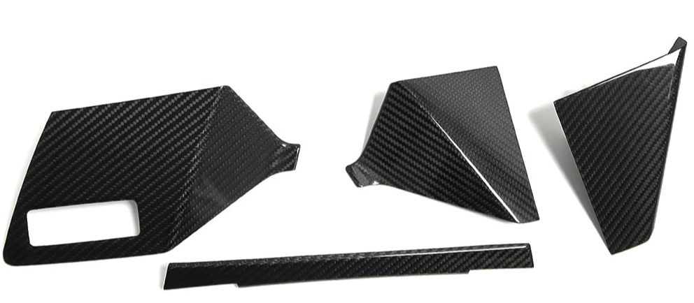 Carbon fiber Dashboard Center Console Panel Cover Trim - Audi RS3 S3 A3 8Y 2020-2022.