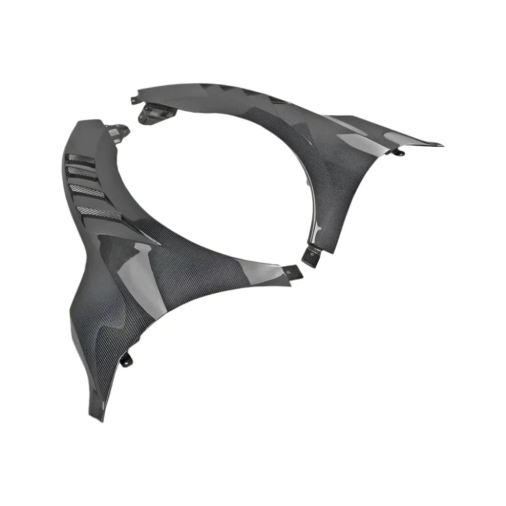 Vented Front Carbon Fiber Fender Set - Honda Civic FK7.