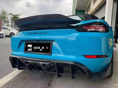 Carbon Fiber Rear Diffuser - Porsche 718 Cayman/Boxster (2016-2023).