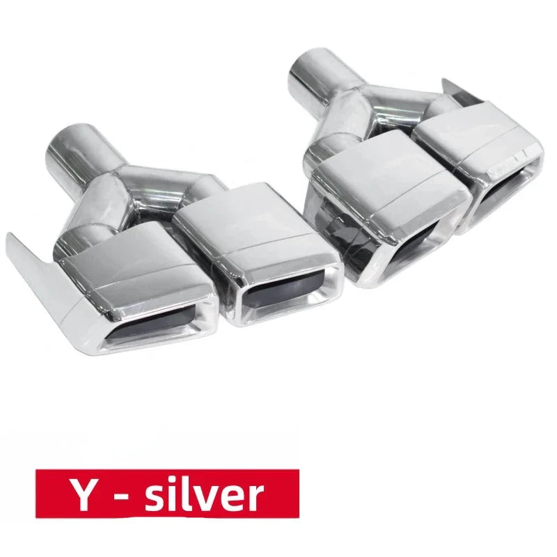 304 Stainless Steel Car Quad Exhaust Tip - Mercedes Benz W212 E63 W204.
