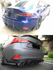 Carbon Fiber Rear Bumper Diffuser Lip Extension - Lexus IS250/IS300/ & IS350.