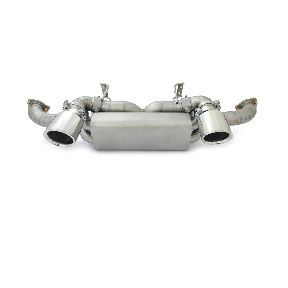 Titanium Valved Muffler Axle Back Exhaust System  - Porsche Cayman 718 GT4 RS 4.0L.