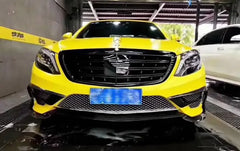 Carbon Fiber Front Bumper Lip w/ Splitter - Mercedes Benz S Class S63 W222 AMG.
